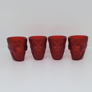 4pc Double Sided Skull Shot Glasses